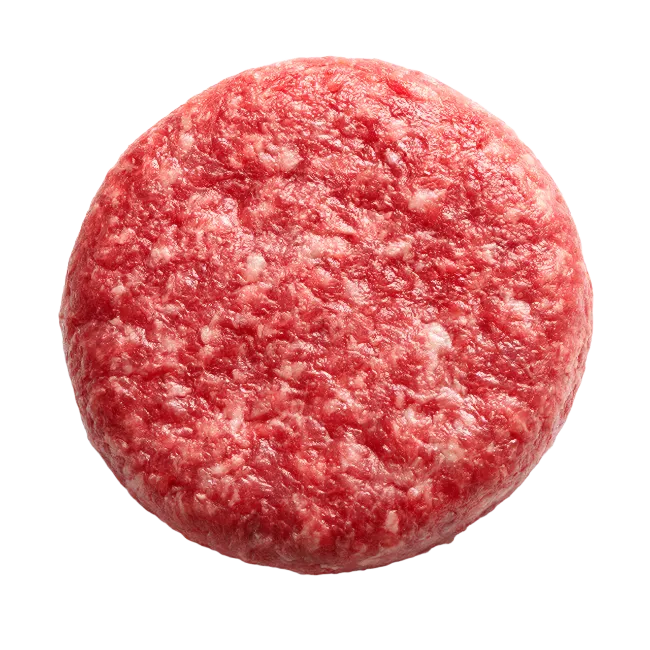 Raw Beef Hamburger Patty