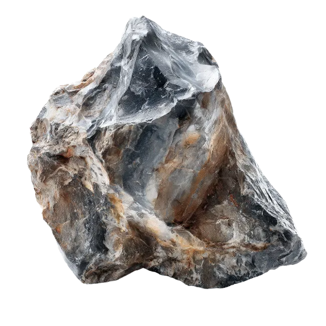 Raw Flint Stone Mineral Specimen