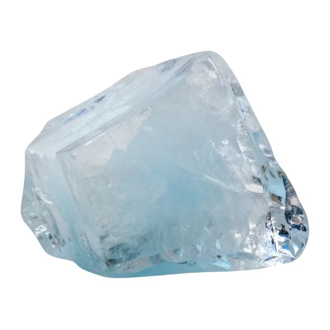 Raw Light Blue Aquamarine Crystal Gemstone