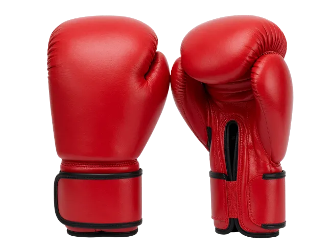 Red Boxing Gloves Isolated