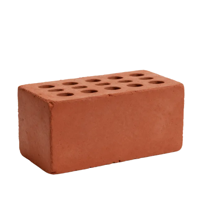 Red Clay Brick with Perforated Holes
