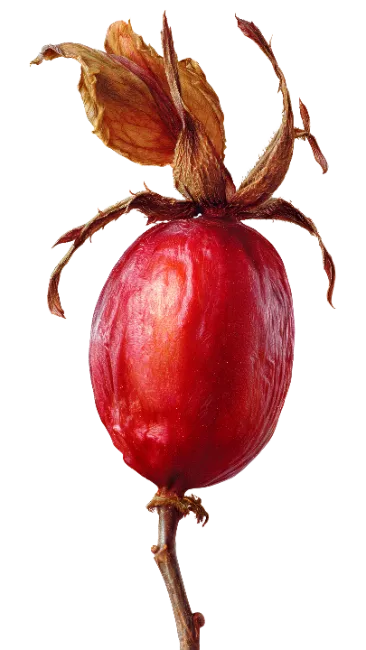 Red Dried Rose Hip Fruit