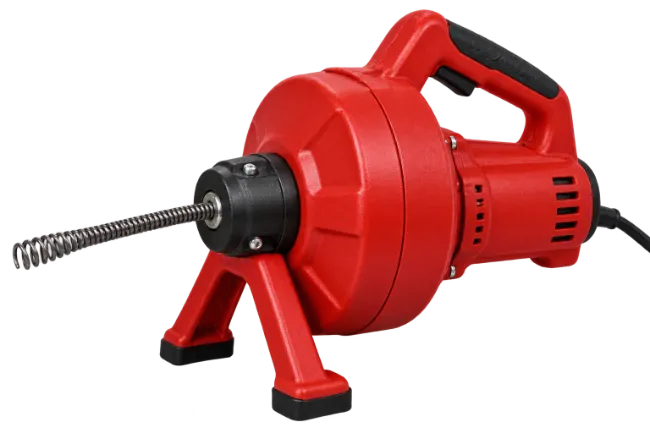 Red Electric Drain Auger Machine