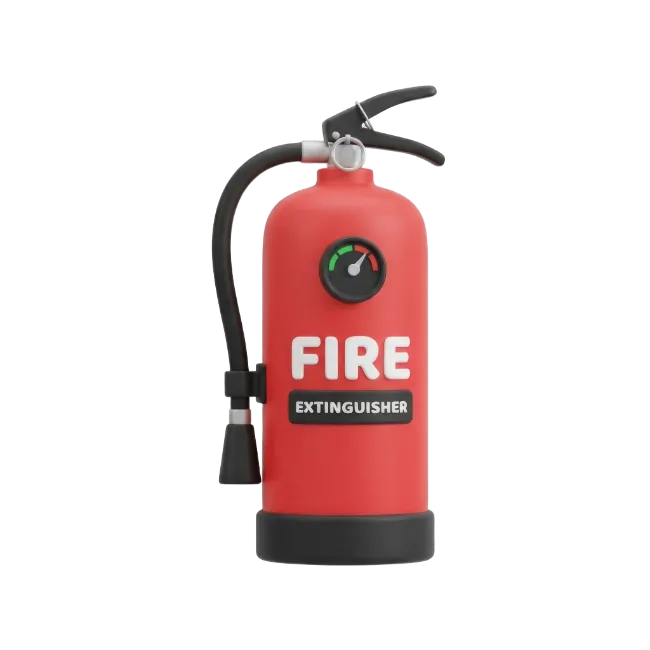 Red Fire Extinguisher 3D Icon
