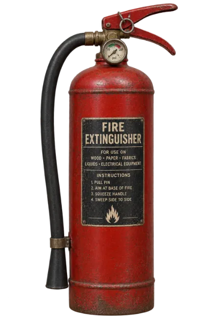 Red Fire Extinguisher Safety Equipment