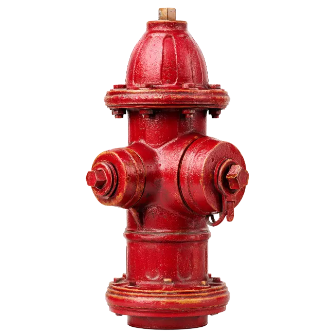 Red Fire Hydrant Isolated