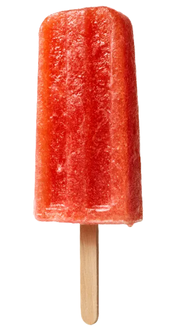 Red Fruit Popsicle on Wooden Stick