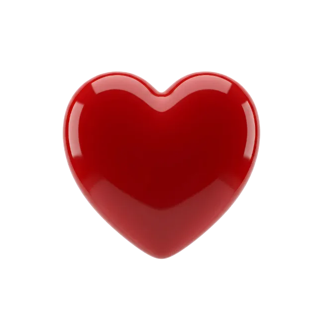 Red Glossy Heart Symbol