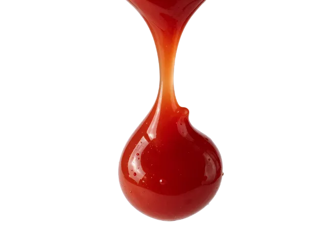 Red Ketchup Drop Dripping