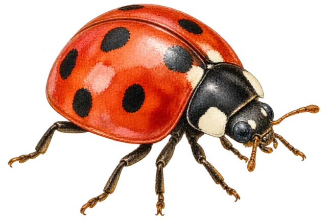 Red Ladybug Illustration
