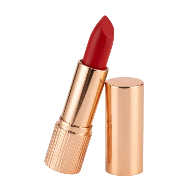 Red Lipstick in Rose Gold Tube