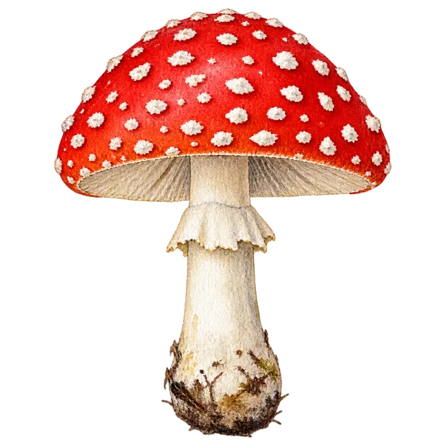 Red Mushroom Illustration