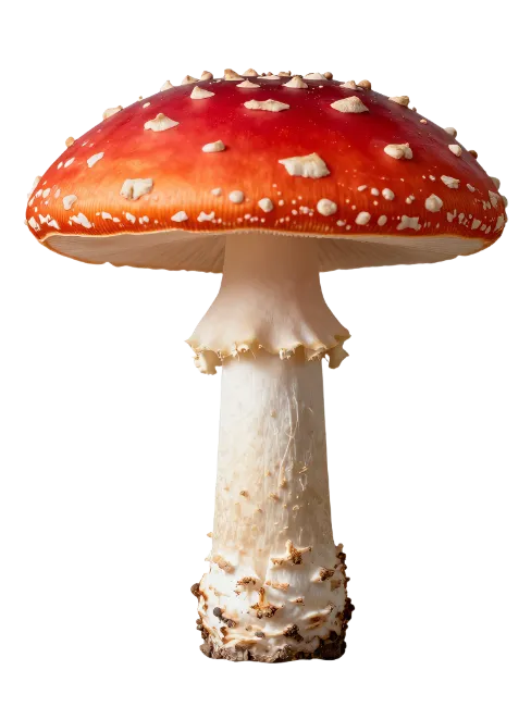 Red Mushroom with White Spots