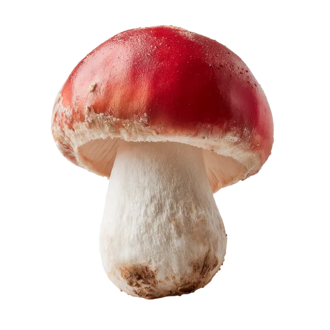 Red Mushroom with White Stem
