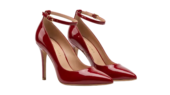 Red Patent Leather High Heel Shoes