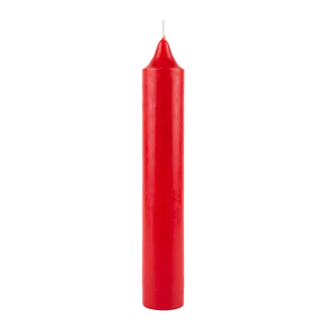 Red Pillar Candle