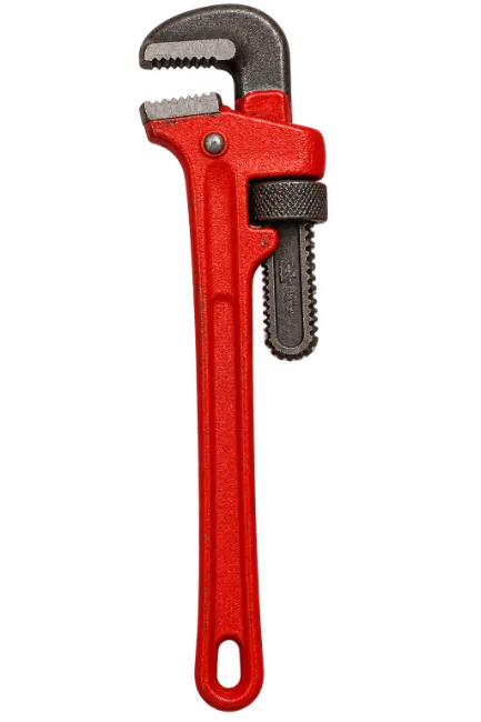 Red Pipe Wrench Tool