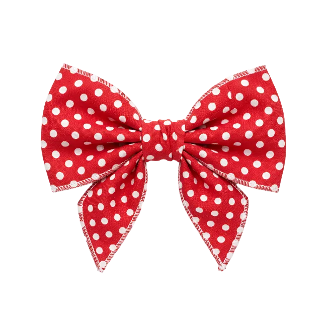 Red Polka Dot Hair Bow