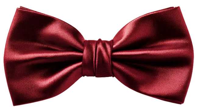 Red Silk Bow Tie