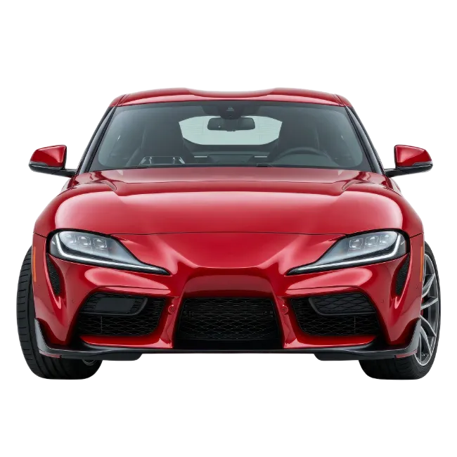 Red Sports Car Front View
