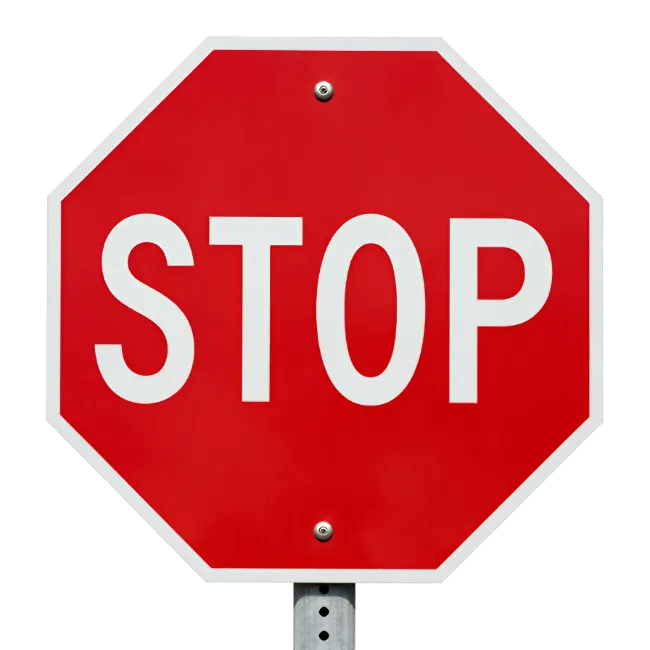 Red Stop Sign Stock Image