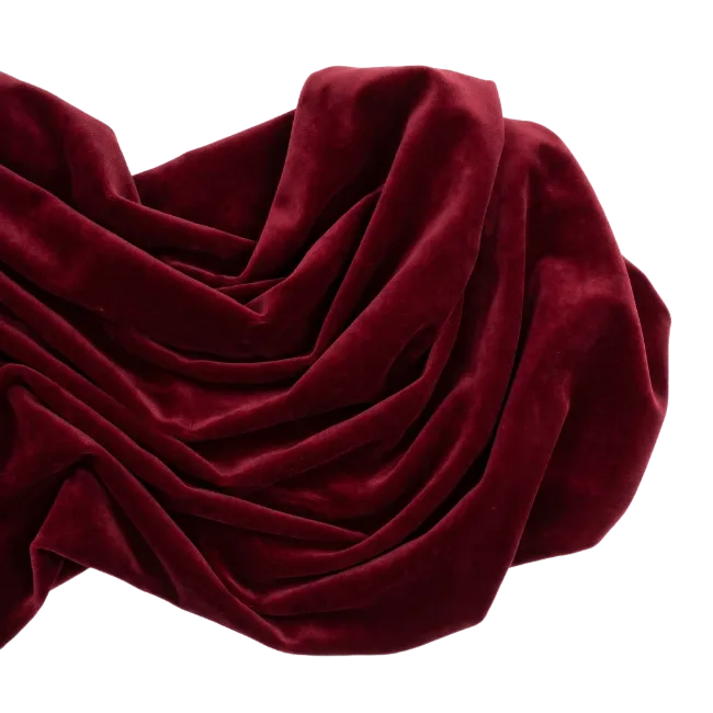 Red Velvet Fabric Drapery