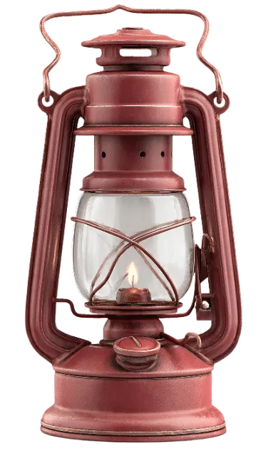 Red Vintage Oil Lantern