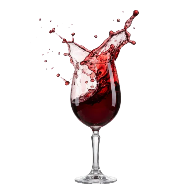 Red Wine Glass Splash