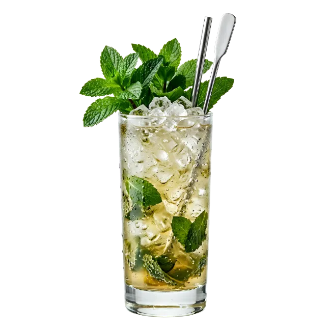 Refreshing Mojito Cocktail with Fresh Mint and Ice