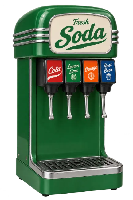 Retro Soda Fountain Dispenser