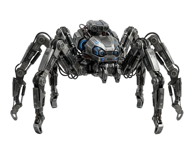 Robotic Spider Machine with Advanced Mechanical Legs