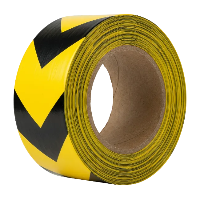 Roll of Yellow and Black Hazard Tape