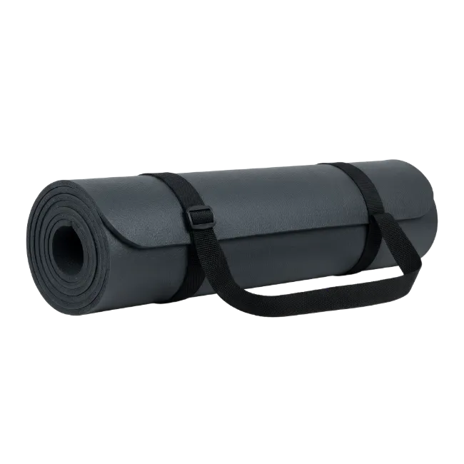 Rolled Yoga Mat with Carrying Strap