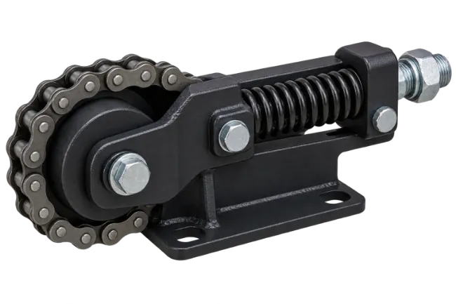 Roller Chain Tensioner with Spring Mechanism