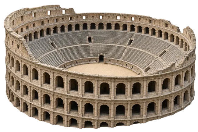 Roman Colosseum Architectural Model