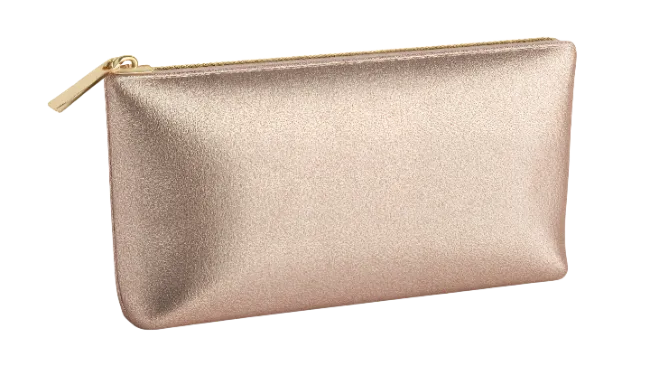 Rose Gold Makeup Pouch with Zipper