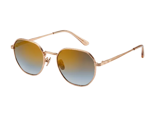 Rose Gold Sunglasses with Gradient Lenses