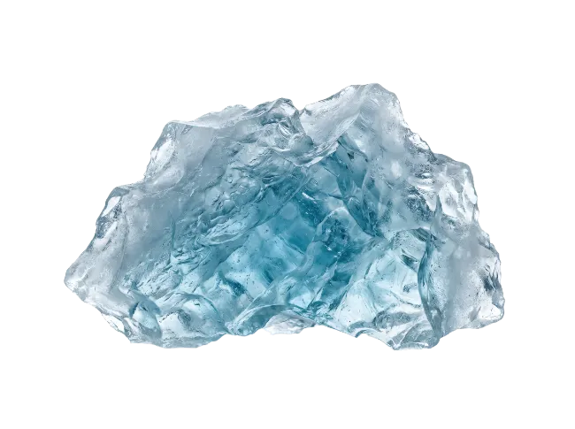 Rough Blue Crystal Rock Mineral Specimen