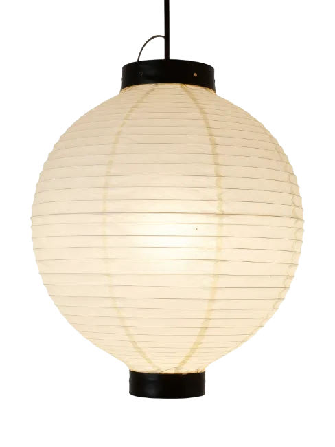 Round Japanese Paper Lantern Lamp