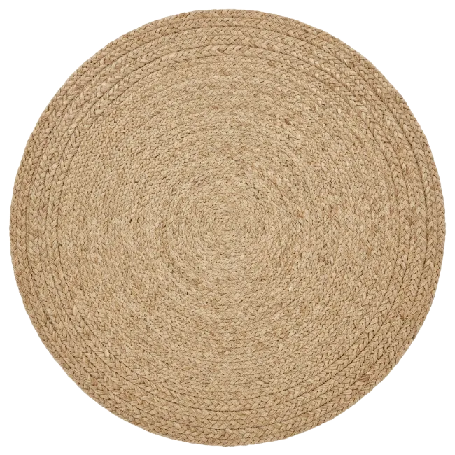Round Jute Braided Rug