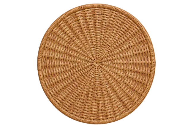 Round Woven Rattan Placemat