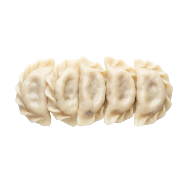 Row of Steamed Dumplings
