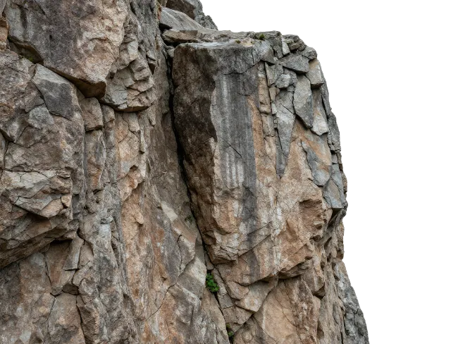 Rugged Mountain Cliff Rock Formation