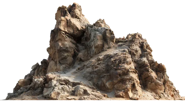 Rugged Mountain Rock Formation