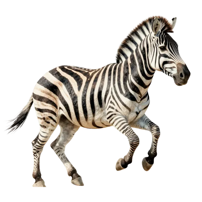 Running Zebra Animal