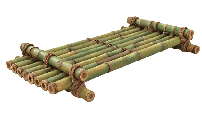 Rustic Bamboo Raft