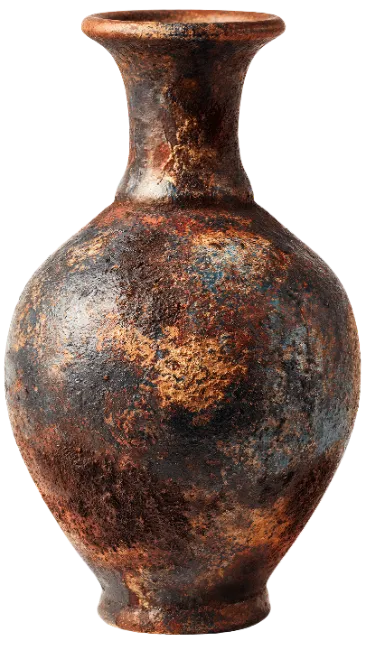 Rustic Ceramic Vase with Textured Finish