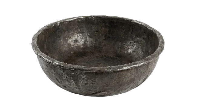 Rustic Dark Metal Bowl