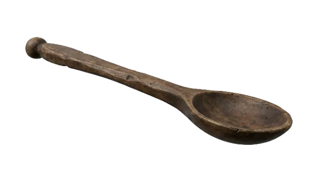 Rustic Handcrafted Wooden Spoon Kitchen Utensil