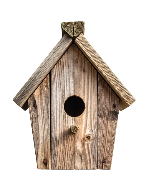 Rustic Wooden Birdhouse